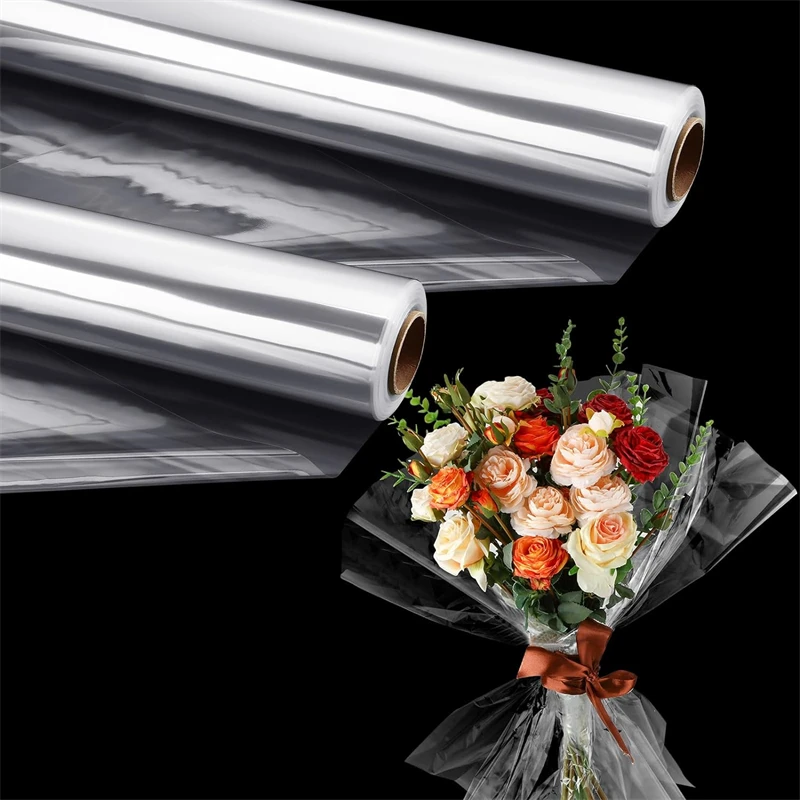 Cellophane Wrap Clear - Gulungan Kertas Cellophane Transparan Untuk Hadiah,