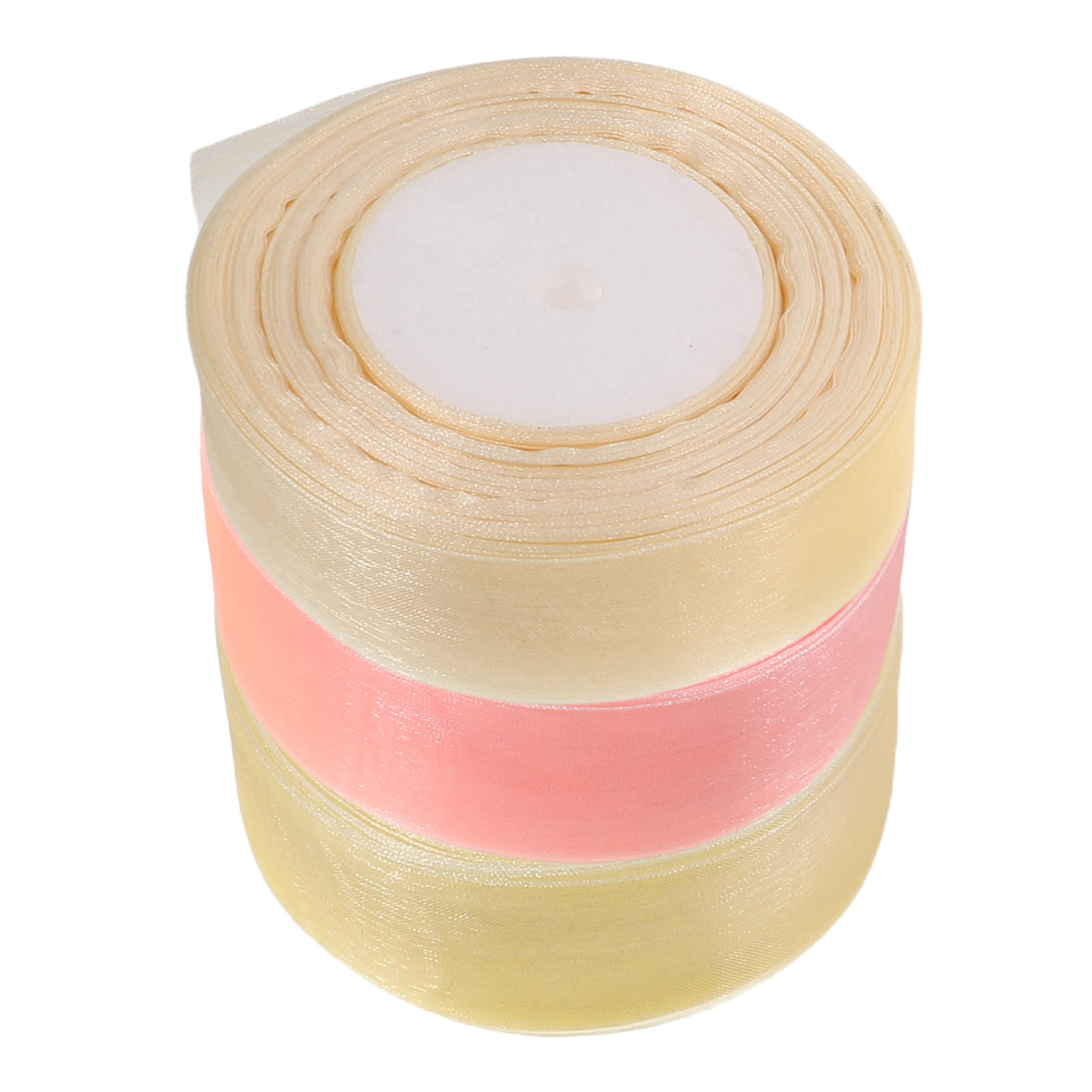 Ribbon Organza Roll - 3 Gulungan Pita Organza Tipis 50