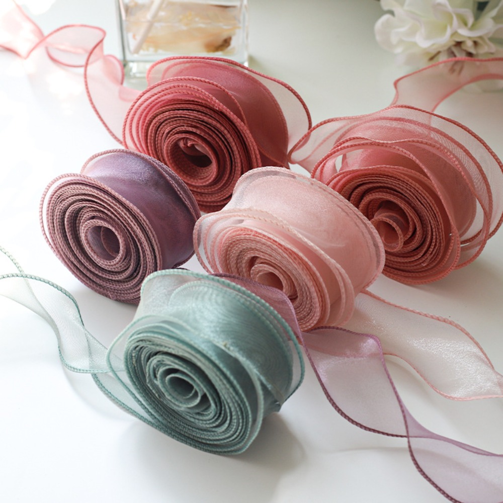 Ribbon Organza Roll - Gulungan pita Satin 40mm 10 yard