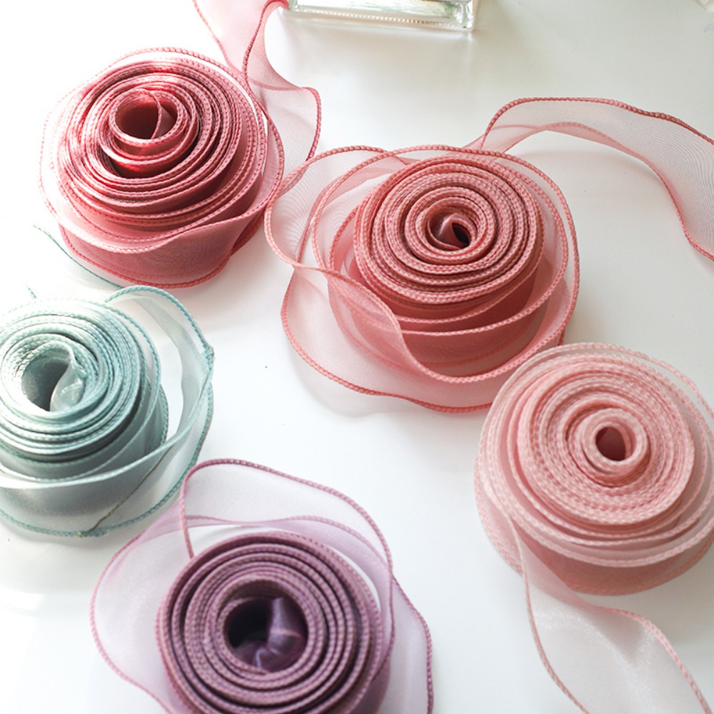 Ribbon Organza Roll - Pita Satin 40mm 10 yard untuk
