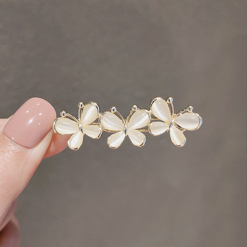 Flower Frog Pin - Jepit rambut mutiara gesper katak jepit