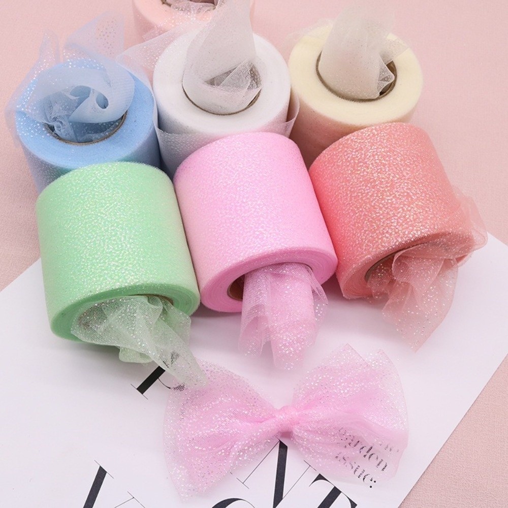 6CM 25Yard Pita Payet Kristal  - Ribbon Organza Roll ulasan dan harga