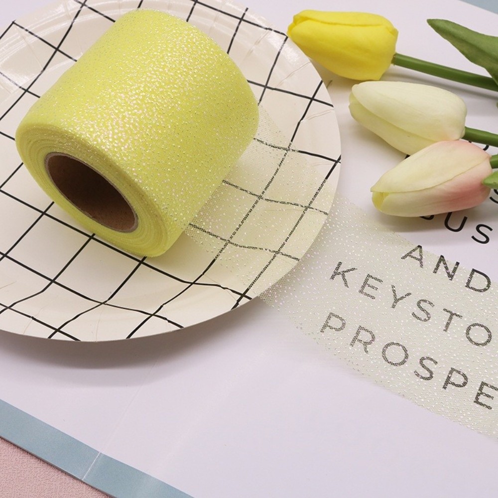 6CM 25Yard Pita Payet Kristal  - Ribbon Organza Roll ulasan dan harga