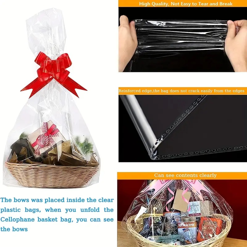 20/50 buah tas selofan bening  - Cellophane Wrap Clear ulasan dan harga