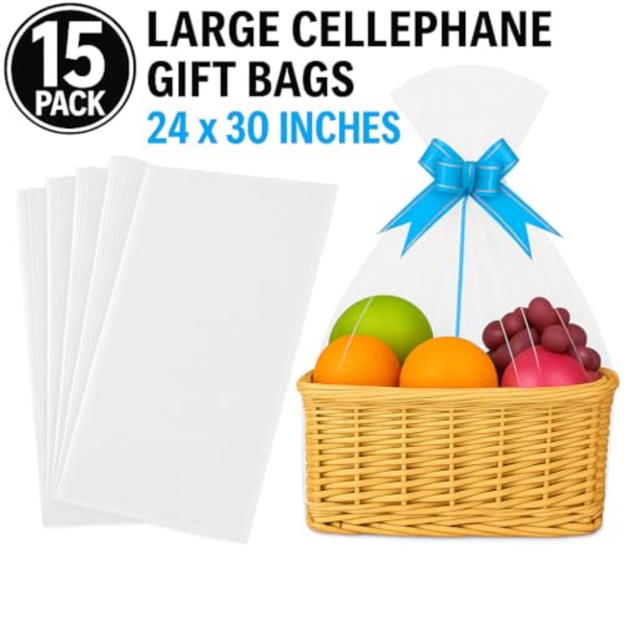 15 Paket Kantong Hadiah Cellop - Cellophane Wrap Clear ulasan dan harga