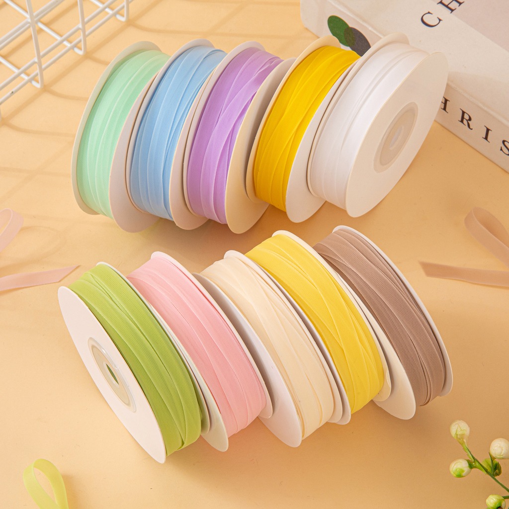 25 Yard/Roll Pita Organza Susu - Ribbon Organza Roll ulasan dan harga