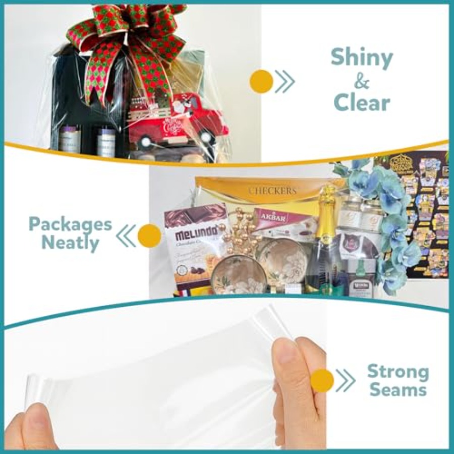 Kantong Plastik Shrink Wrap un - Cellophane Wrap Clear ulasan dan harga