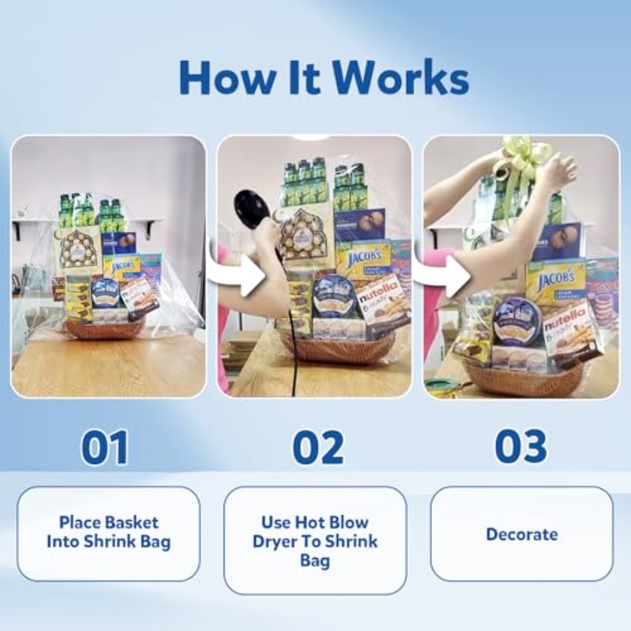 Kantong Plastik Shrink Wrap un - Cellophane Wrap Clear ulasan dan harga