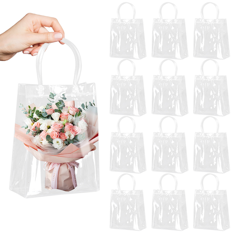 5/10 buah tas hadiah bening de - Cellophane Wrap Clear ulasan dan harga