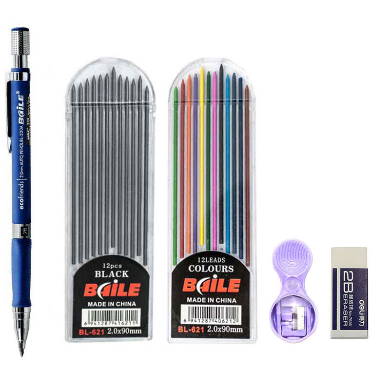Set Pensil Mekanik 2.0Mm 2B Pe - Staedtler Pencil Lumocolor ulasan dan harga