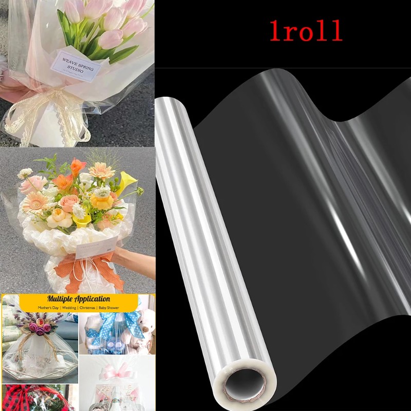 1/2 Buah Gulungan Pembungkus P - Cellophane Wrap Clear ulasan dan harga