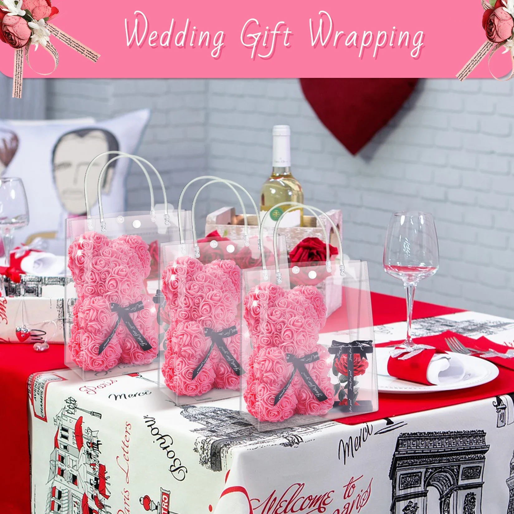 Tas hadiah PVC bening dengan p - Cellophane Wrap Clear ulasan dan harga
