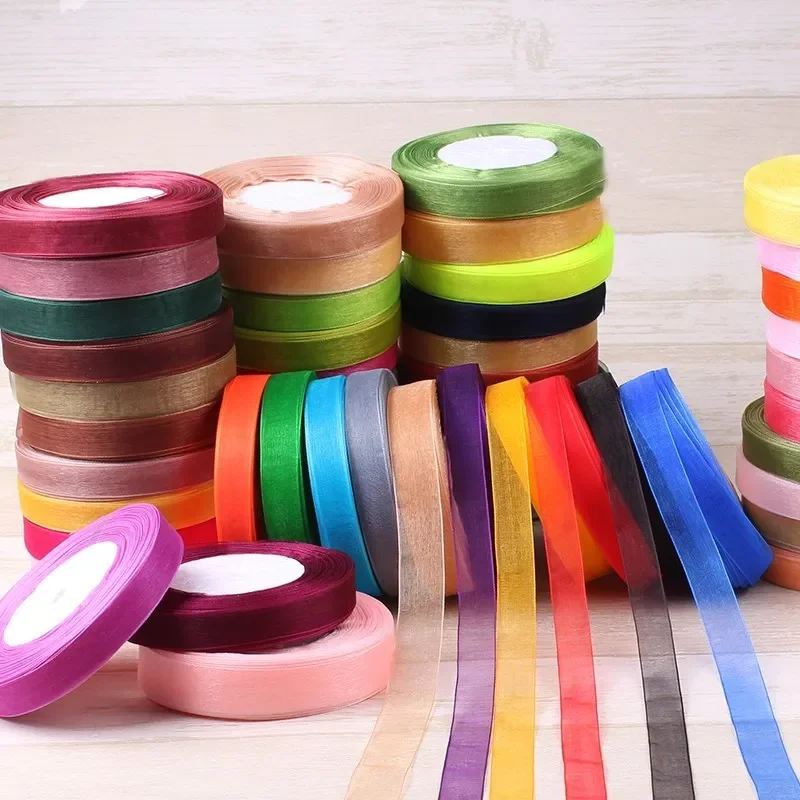 Pita Organza 15mm 50 yard/gulu - Ribbon Organza Roll ulasan dan harga