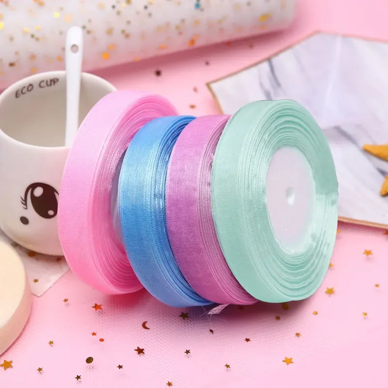 Pita Organza 15mm 50 yard/gulu - Ribbon Organza Roll ulasan dan harga