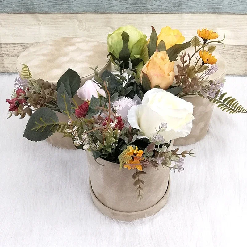 3 Buah/Set Kotak Hadiah Beludr - Florist Supply Buckets ulasan dan harga