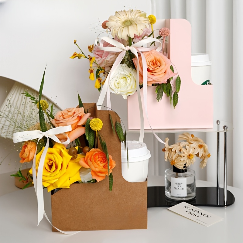 12 Buah Tas Hadiah Bunga Kraft - Flower Wrap Kraft ulasan dan harga