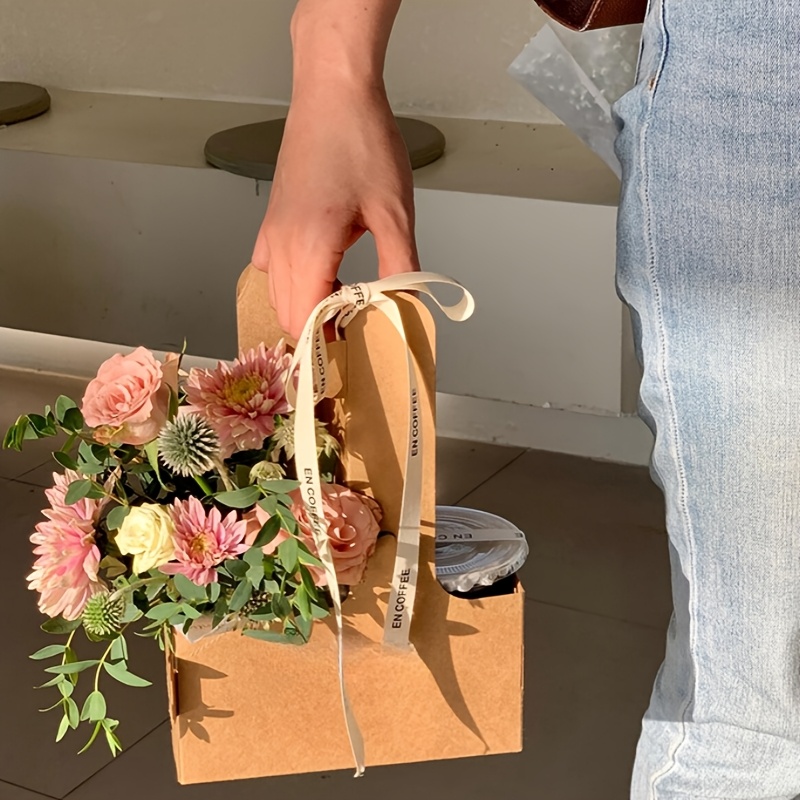 12 Buah Tas Hadiah Bunga Kraft - Flower Wrap Kraft ulasan dan harga