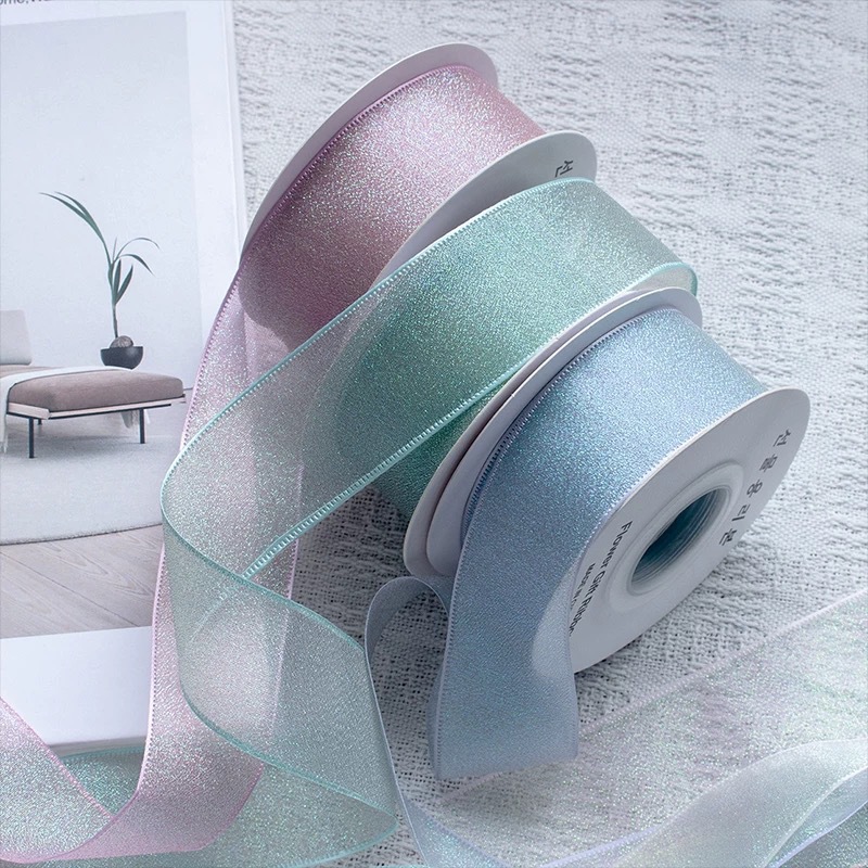 10yard gulungan 4CM pita Organ - Ribbon Organza Roll ulasan dan harga
