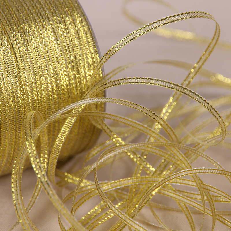 Pita Bawang Emas dan Perak Bua - Ribbon Organza Roll ulasan dan harga