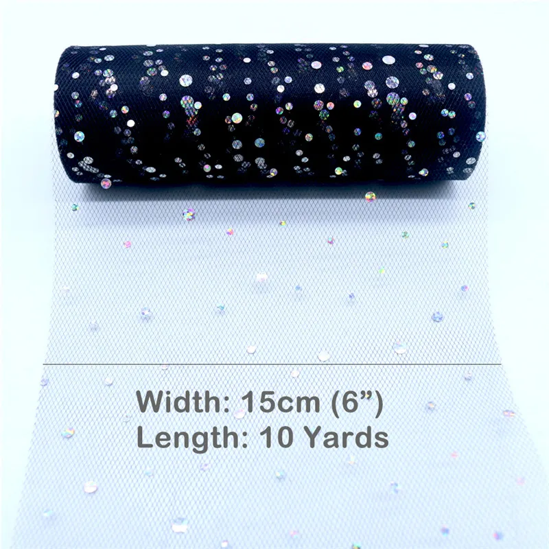 Glitter Payet Tulle Roll 15 Cm - Ribbon Organza Roll ulasan dan harga