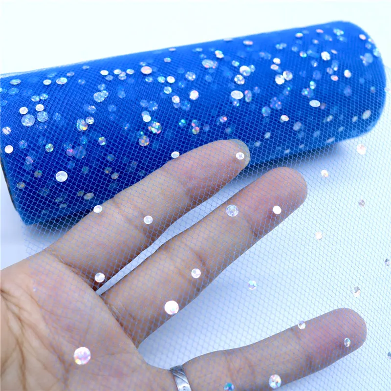 Glitter Payet Tulle Roll 15 Cm - Ribbon Organza Roll ulasan dan harga