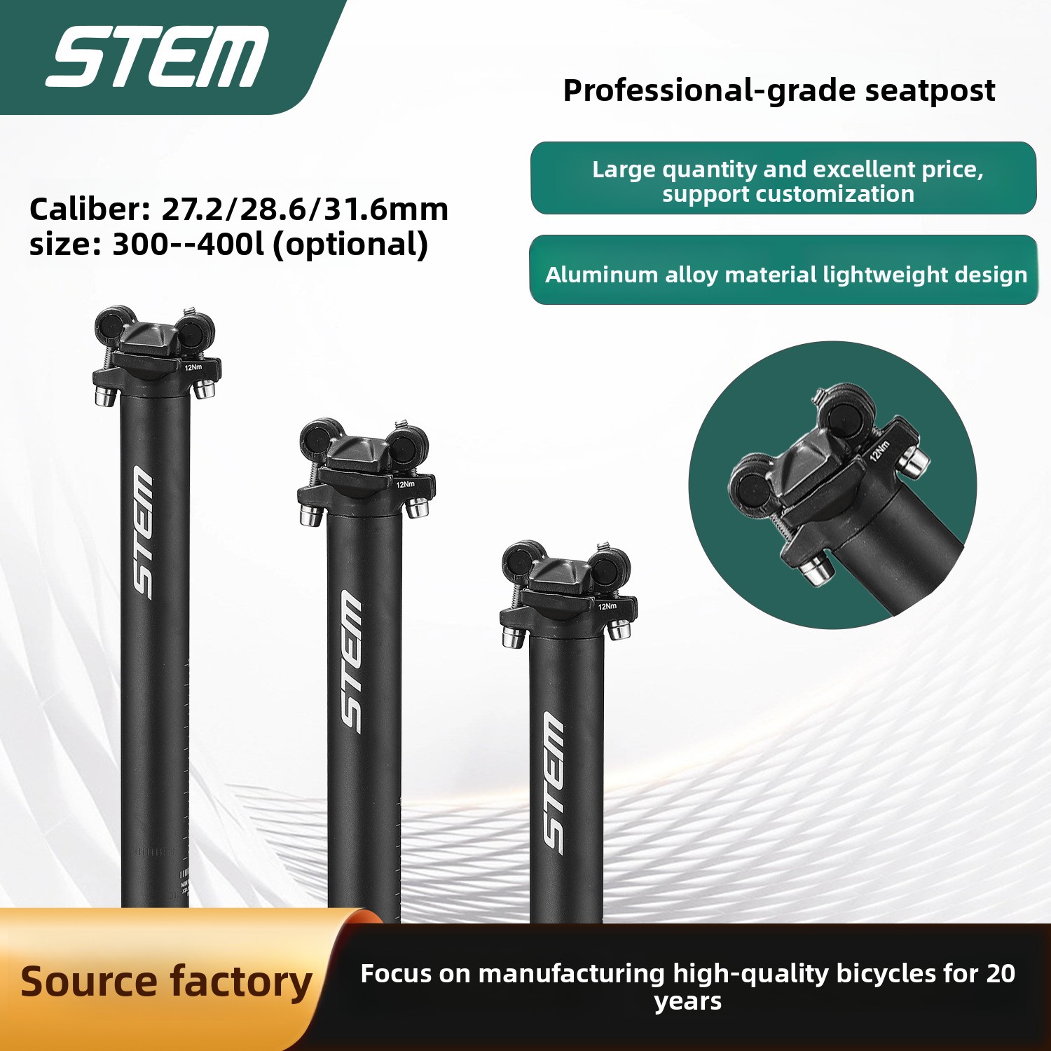Batang Jok Sepeda Gunung STEM, - Stem Extender Tube ulasan dan harga