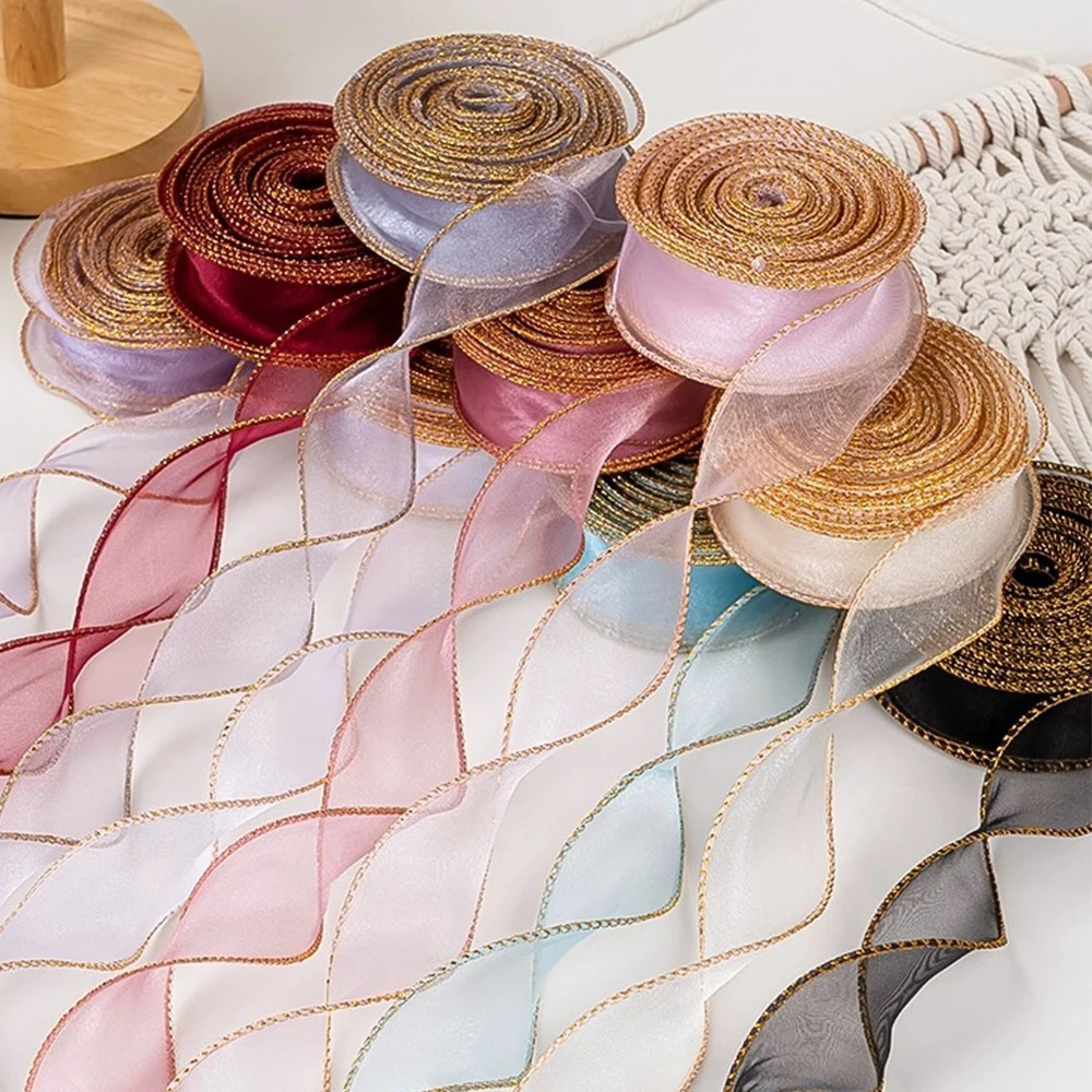 10 Yard/Roll Pita Organza deng - Ribbon Organza Roll ulasan dan harga