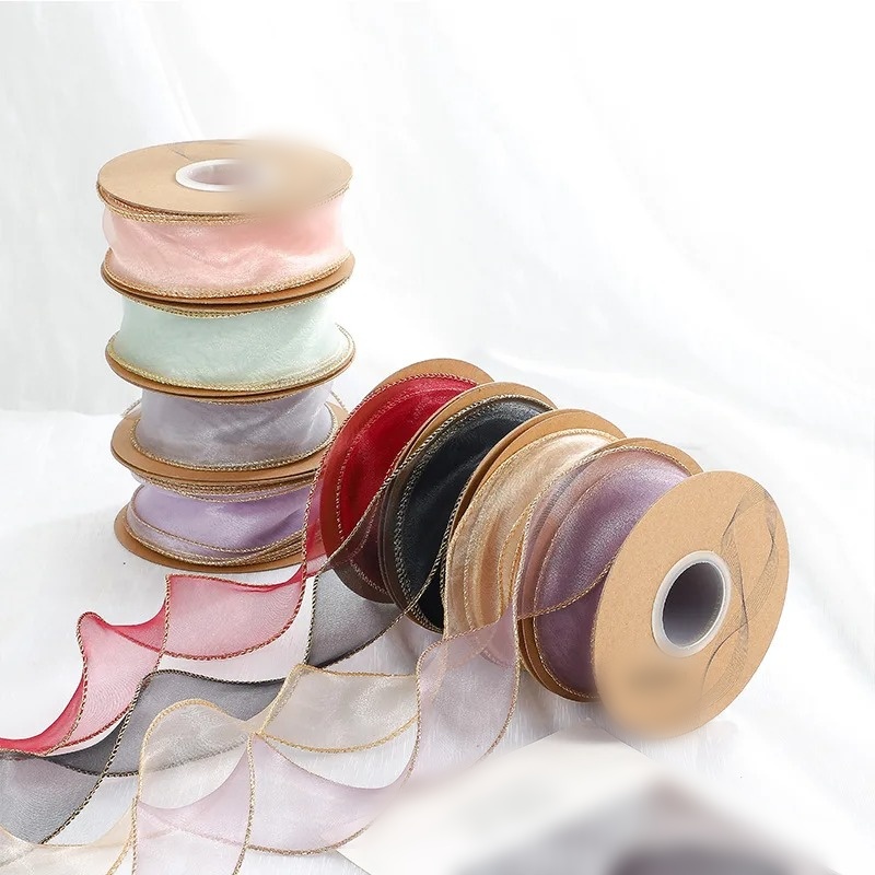 10 Yard/Roll Pita Organza deng - Ribbon Organza Roll ulasan dan harga