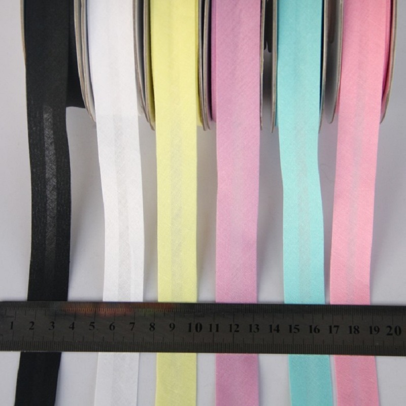 Pita Bias Katun 100% 22m/Roll, - Ribbon Organza Roll ulasan dan harga