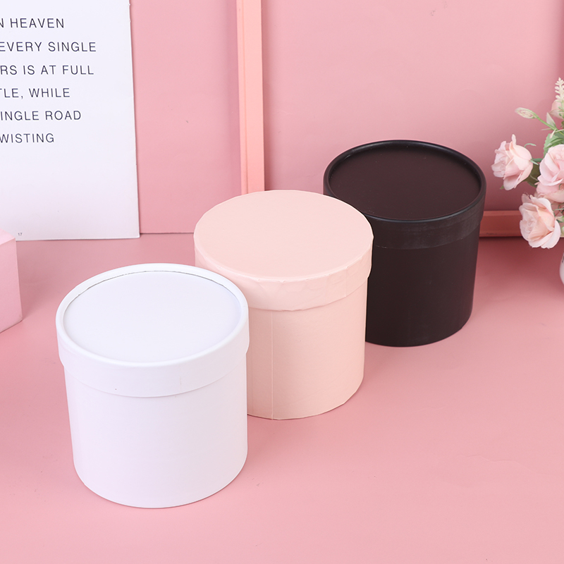 1 Buah Kotak Kado Kertas Bulat - Florist Supply Buckets ulasan dan harga