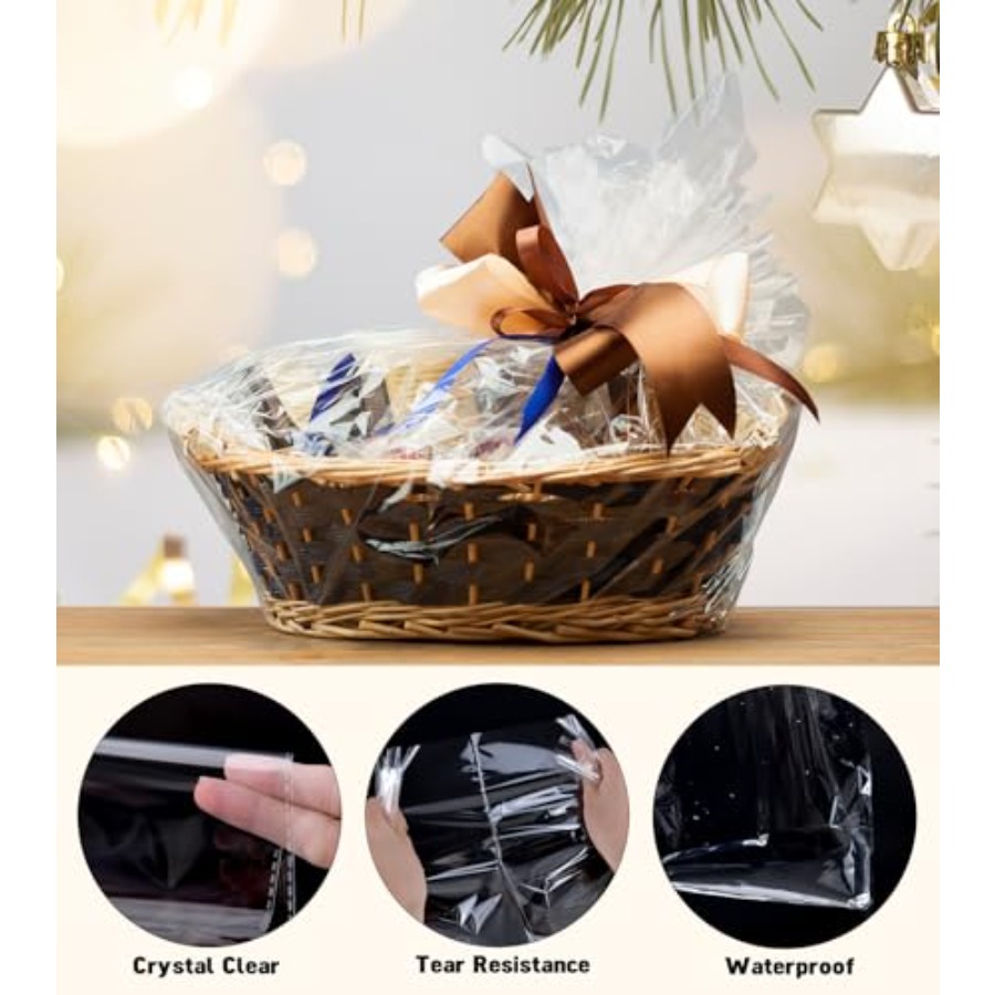 6 Buah Kantong Plastik Celloph - Cellophane Wrap Clear ulasan dan harga